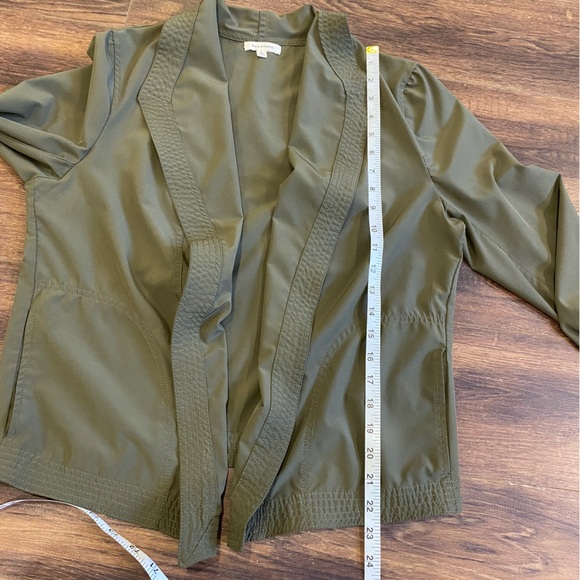Open front jacket army green size large - Picture 12 of 12